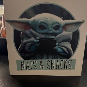 Naps & Snacks Grogu Wall Art